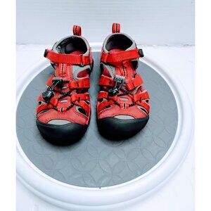 Keen Newport H2 Youth Sandals Red/Black Size 11 US Waterproof Durable Outdoor Sh